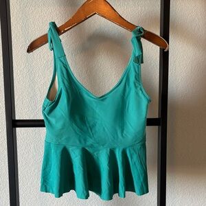 June Loop peplum swim top